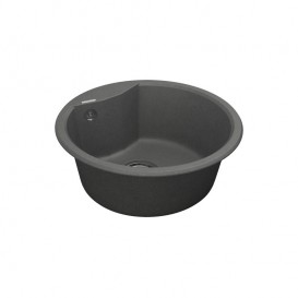 Мийка для кухні Vankor Vena Ø47,5 см кварц сірий Vena VMR 01.48 Gray