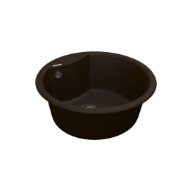 Мийка для кухні Vankor Vena Ø47,5 см кварц шоколад Vena VMR 01.48 Chocolate