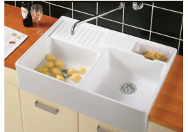 Мойка для кухни Villeroy & Boch Double-bowl sink двойная 89,5х63 см керамика snow white 632392KG