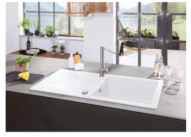 Мийка для кухні Villeroy & Boch Siluet 50 90х51 см кераміка white alpin 333502R1