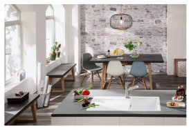 Мийка для кухні Villeroy & Boch Siluet 50 Flat 88х49 см кераміка white alpin 33351FR1