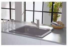 Мийка для кухні Villeroy & Boch Subway 60 S Flat 56,5х47,5 см кераміка fossil 33092FKD