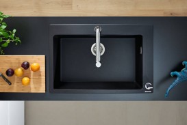 Мийка для кухні вбудована Hansgrohe S51 S510-F660 SilicaTec чорний графіт 43313170