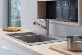 Мойка для кухни встраиваемая Hansgrohe S51 S510-F635 SilicaTec серый камень 43315290