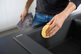 Мойка для кухни встраиваемая Hansgrohe S51 S510-F635 SilicaTec черный графит 43315170