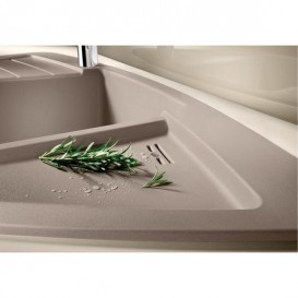 Мойка для кухни Blanco Zia 9 E  врезная угловая крыло слева черный 526031