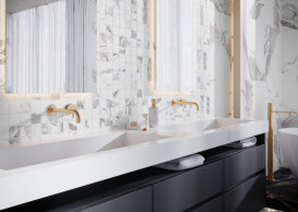 Мозаика Cerrad Calacatta white satyna 29.7х29.7 см 5903313319720