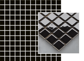 Мозаика Paradyz Altea Nero K.2,3X2,3 глянцевая 29,8х29,8 см M-P-298X298-1-ALTE.NE---2