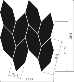 Мозаика Paradyz Uniwersalna Mozaika Nero Torton 22,3х29,8 см M-C-223X298-1-UNIW.NETOR