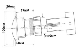 Муфта для каналізаційних труб McAlpine вертикальна 110/50 мм BOSSCONN110-50-GR