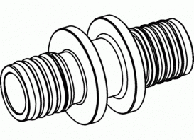 Муфта сполучна редукционная труба-труба Tece TECEflex 16х14 бронза 720595