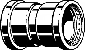 Муфта Viega Prestabo XL 1115XL 76.1 нелегированная сталь 597733