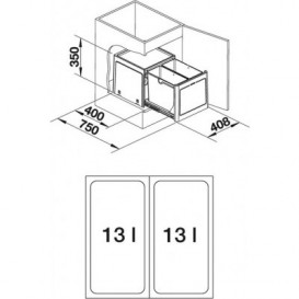 Мусорная система Blanco Botton Pro 45 Manual 517467