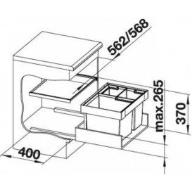 Мусорная система BLANCO FLEXON II XL 60/3 пластик 521473