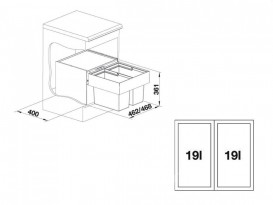 Мусорная система Blanco Select 50/2 518722