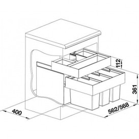 Мусорная система Blanco Select 60/3 Orga 518726