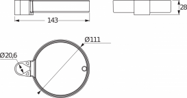Мильниця для душової штанги Jika Cubito-N хром H3641X00048111