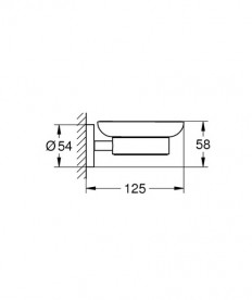 Мильниця для ванної Grohe QuickFix Start з тримачем хром 41193000
