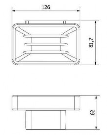 Мильниця для ванною Haceka Aline Gold настінна білий / матове золото 1196883