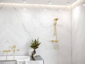 Мыльница для ванной Hansgrohe AddStoris металл/керамика золото 41746990