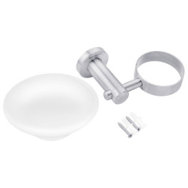 Мильниця для ванної кімнати Kroner KRP Edelstahl Klassisch-ESG3702 з тримачем нікель CV025639