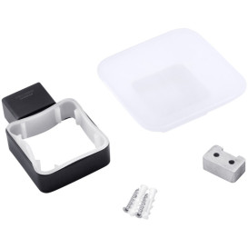 Мыльница для ванной Kroner KRP Edelstahl Kubus-SCH3902 с держателем черный CV025640