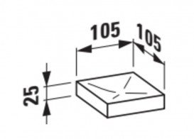 Мильниця для ванної Laufen Kartell пластик прозорий H3833300840001