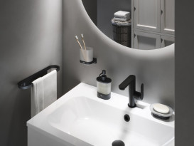 Мыльница для ванной Ravak Chrome II CR II 201 черный матовый X07P1376