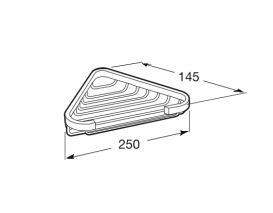 Мыльница для ванной Roca Hotel's настенная металл хром A815414001