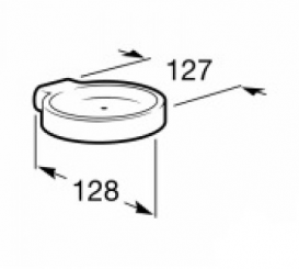 Мильниця для ванною Roca Hotels 2.0 настінна хром A816371001