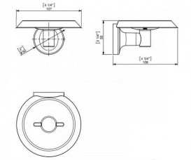 Мильниця для ванною Sonia E-Plus настінна латунь хром 124572