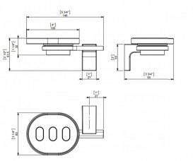 Мильниця для ванною Sonia Eletech настінна білий / хром 114078