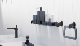 Полиця для ванної Sonia Luce акрилове скло чорний 182527