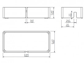 Полиця для ванної Sonia Luce акрилове скло чорний 182527
