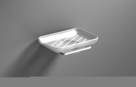 Мильниця для ванною Sonia S-Cube настінна білий / хром 166886