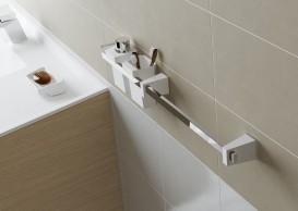 Мыльница для ванной Sonia S4 настольная искусственный камень белый 156290