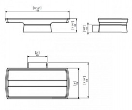 Мильниця для ванної Sonia S7 настінна білий/хром 131792