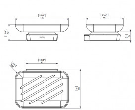 Мыльница для ванной Sonia Spare Parts запасная часть без держателя стекло 001095