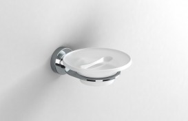 Мильниця для ванною Sonia Tecno Project настінна хром / білий 117048