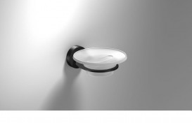 Мильниця для ванною Sonia Tecno Project Black настінна білий / чорний 166268