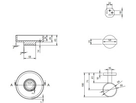 Мыльница для ванной Villeroy & Boch Elements - Tender с держателем матовый черный TVA151019000K5