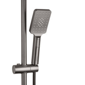 Набір 2 в 1 душова система Kroner Armada-GRP066 + змішувач для раковини Graz-GRP010 графіт CVS30165