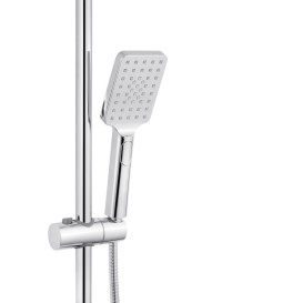 Набор 2 в 1 душевая система Kroner Armada-W066 + смеситель для раковины Armada-C010 хром/белый CVS30222