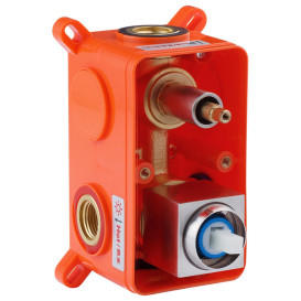 Набор 2 в 1 душевая система Kroner Edelstahl Kubus-ESG082 + смеситель Edelstahl Kubus-ESG010 никель CVS30175