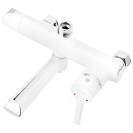 Набір 2 в 1 душова система Kroner Essen-W063 + змішувач для раковини Essen-W010 хром/білий CVS30217