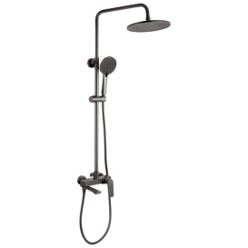Набір 2 в 1 душова система Kroner Graz-GRP063 + змішувач для раковини Graz-GRP010 графіт CVS30162