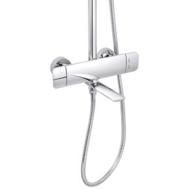 Набор 2 в 1 душевая система Kroner Makon-C063 + смеситель для раковины Makon-C010 хром CVS30225