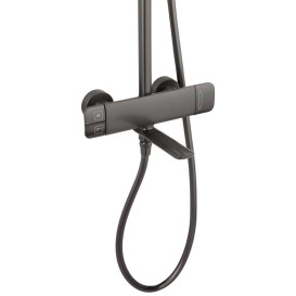 Набір 2 в 1 душова система Kroner Makon-GRP063 + змішувач для раковини Makon-GRP010 графіт CVS30226
