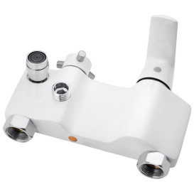 Набір 3 в 1 душова система Kroner Armada-W063 + змішувач Armada-W010 + душ гігієнічний Bidet-C082 хром/білий CVS30213