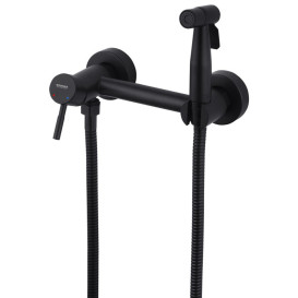 Набор 3 в 1 душевая система Kroner Edelstahl Klassisch-SCH082 + смеситель Edelstahl Klassisch-SCH010 + гигиенический душ SCH052 черный CVS30167